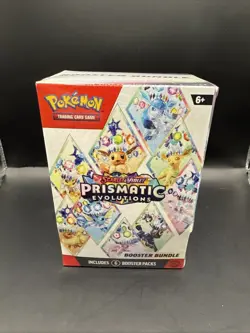 Pokemon TCG: Scarlet & Violet Prismatic Evolutions Booster Bundle Box New Sealed - Image 1