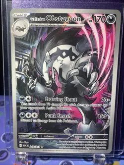 Pokemon TCG Galarian Obstagoon Illustration Rare Ascended Heroes 245/217 NM - Image 1
