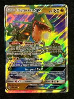 Rayquaza GX 109/168 Pokemon Celestial Storm Ultra Rare Dings Dragon Break HP 180 - Image 1
