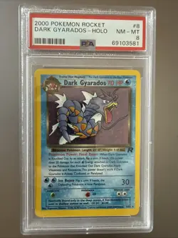 2000 Pokemon Rocket Dark Gyarados Holo #25 Psa 8 8/82 - Image 1