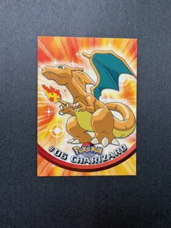 LPCharizard TV Animation Black Logo 1999 Vintage Pokemon Topps #06 Non-Holo - Image 1