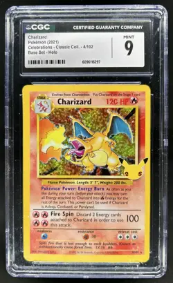 2021 Pokemon SWSH Celebrations Charizard Classic Collection #4/102 CGC 9 - Image 1