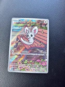 Minccino Black Bolt 152/086 Holo Pokemon TCG Card 2025 - Image 1