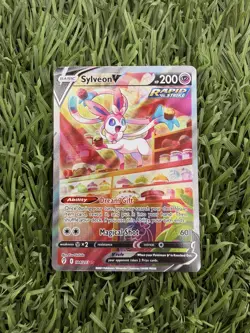 Pokemon Sylveon v Alt Art TCG Card 184/203 Evolving Skies Ultra Rare NM/M - Image 2