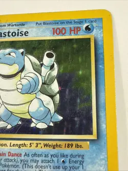 Pokemon Blastoise Base Set Holo Rare 100 HP 2/102 English 1999 Wizards Card - Image 3