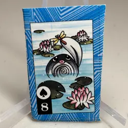 Poliwag 8 of Spades Himeno Art Karuta Playing Card Pokemon Japanese ~ HP - Image 1