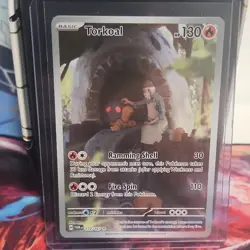 Pokemon Torkoal Illustration Rare Holo 172/167 Sv06 Twilight Masquerade Card - Image 1