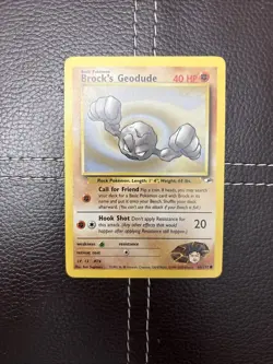 Pokemon TCG - Brock's Geodude - 66/132 - Gym Heroes - LP Common (2000) - Image 1