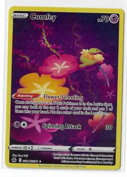 Comfey - GG14/GG70 - Pokemon Crown Zenith Galarian Gallery Holo Card NM - Image 1