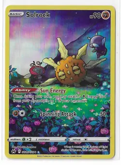 Pokemon Card TCG Solrock GG15 Ultra Rare Crown Zenith Galarian Gallery NM - Image 1