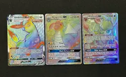 🌈MASSIVE! Hyper Rare Rainbow Pokemon Lot| Dragonite & Glaceon GX| Umbreon VMAX| - Image 2
