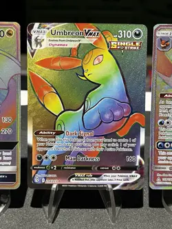 🌈MASSIVE! Hyper Rare Rainbow Pokemon Lot| Dragonite & Glaceon GX| Umbreon VMAX| - Image 5