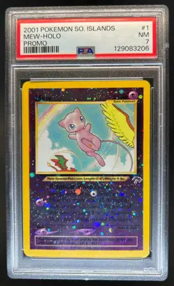 2001 Pokemon Southern Islands Mew Promo #1/18 PSA 7 - Image 1