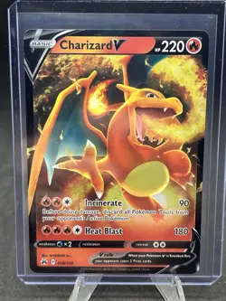2022 Pokemon Charizard V 017/172 Ultra Rare Sword Shield Brilliant Stars NM - Image 1