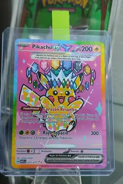 Pokemon TCG Pikachu EX Spanish 277/217 Ascended Heroes SIR NM SPANISH - Image 1