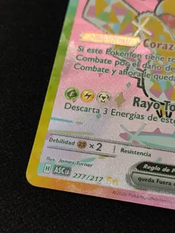 Pokemon TCG Pikachu EX Spanish 277/217 Ascended Heroes SIR NM SPANISH - Image 3