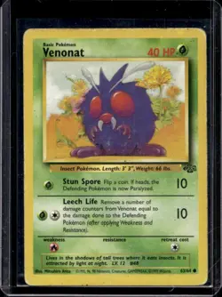 1999 Pokemon Jungle Venonat #63/64 - Image 1