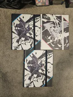 Pokemon TCG Scarlet Violet Black Bolt & White Flare Binders Set 3 (Binders Only) - Image 1