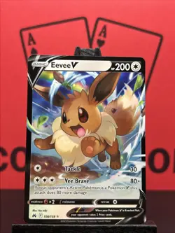 Eevee V 108/159 Crown Zenith Ultra Rare Full Art 2023 Pokemon TCG NM/HOLO - Image 3