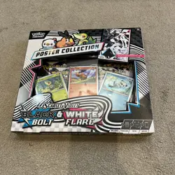 Pokemon TCG: Black Bolt & White Flare Unova Poster Collection - Factory Sealed - Image 1