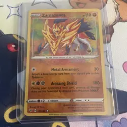 Pokemon TCG Zamazenta Vivid Voltage 102/185 Holo Amazing Rare - Image 1