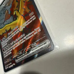 Pokemon Team Rocket's Moltres ex 208/182 Sv10 Ultra Rare Full Art Holo - Image 4