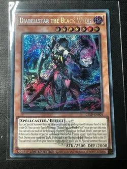 25LP-EN001 Secret Rare Emblazoned Diabellstar The Black Witch Yu-Gi-Oh! - Image 1
