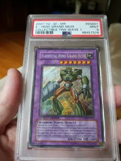Yugioh Elemental Hero Grand Neos CT04 EN001 Limited Edition Tins PSA 9 MINT!!! - Image 2