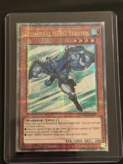 Yu-Gi-Oh! Elemental Hero Stratos RA03-EN177 Quarter Century Secret Rare NM - Image 1