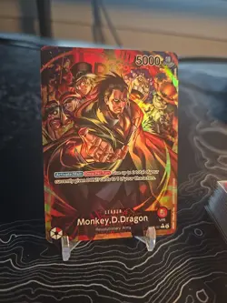 One Piece TCG Monkey D Dragon OP07-001 Leader Alt Art 500 Year Future NM English - Image 1