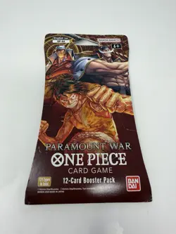 One Piece OP-02 Paramount War Sleeved Booster/ Blister Pack (ENGLISH) SEALED x 1 - Image 1