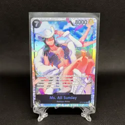 SR Ms. All Sunday OP14-084 Holo Foil One Piece TCG English, Near Mint - Image 1