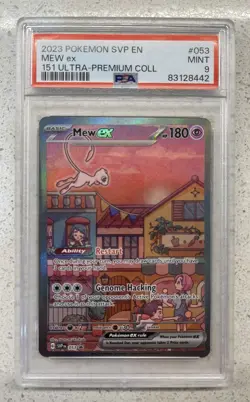 PSA 9 2023 POKEMON SVP EN-SV BLACK STAR PROMO #053 MEW ex 151 ULTRA-PREMIUM COLL - Image 1
