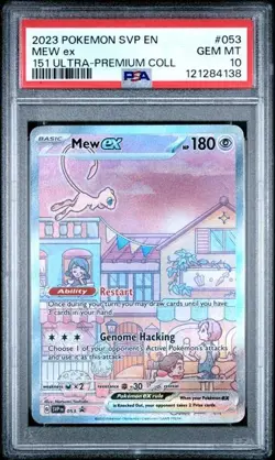 2023 POKEMON SVP BLACK STAR PROMO #053 MEW ex 151 ULTRA PREMIUM COLL PSA 10 - Image 1