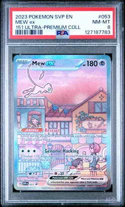 2023 Pokemon Svp En-Sv Black Star Promo #053 Mew Ex 151 Ultra-Premium Coll PSA 8 - Image 1