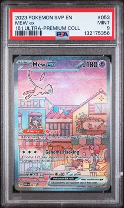 2023 Pokemon Svp En-Sv Black Star Promo #053 Mew Ex 151 Ultra-Premium Coll PSA 9 - Image 1