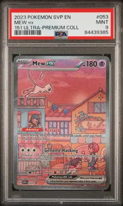 2023 Pokemon SVP EN-SV Black Star Promo Mew EX 151 Ultra-Premium Coll PSA 9 #053 - Image 1