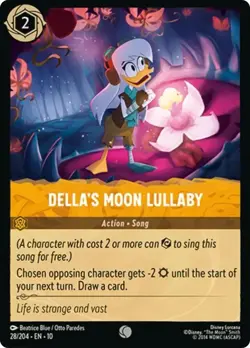 Disney Lorcana TCG Whispers in the Well - Della's Moon Lullaby - 28/204 FOIL - Image 1