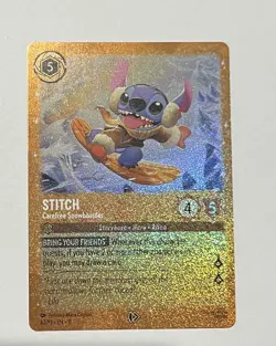 Disney Lorcana Winterspell Stitch Carefree Snowboarder Promo 42/p3 NM - Image 1