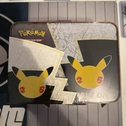 Pokemon 25th Anniversary Celebrations Treasure Chest Lunchbox Tin Factory SEALED - Image 2