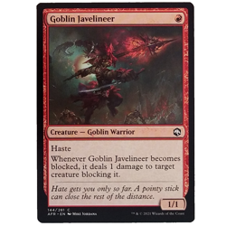 x4 Goblin Javelineer AFR MTG M/NM Playset Common Red Creature Goblin Warrior TCG - Image 1