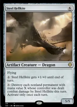 MTG Steel Hellkite [Starter Commander Decks] Near Mint Magic - Image 1