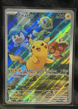 Pokemon Pikachu Black Star Promo SVP 27 Paldea Evolved Near Mint Condition - Image 1