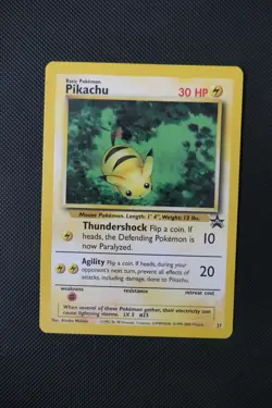 Pokemon TCG Pikachu Black Star Promo #27 WOTC Card - Image 1