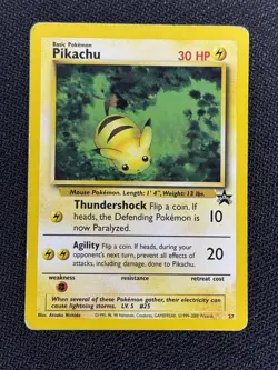 Pikachu 27 Black Star Promo Pokemon TCG Card Wizards Of The Coast - Image 1