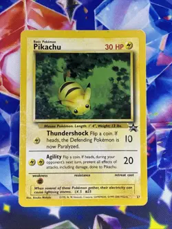 Pikachu 27 WOTC Promo Black Star - Pokemon Card B MP - Image 1