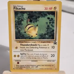 Pokemon TCG Pikachu Black Star Promo #27 WOTC Card - Image 1