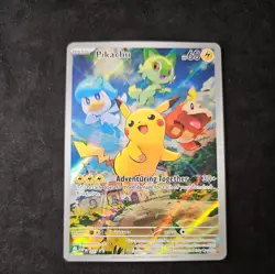 Pokemon Card Pikachu Svp Black Star Promos SVP027 Holo Promo TCG Full Art #27 - Image 1