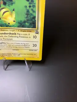 Pikachu #27 Black Star Promo Pokemon TCG Vintage Pokemon Card Creased MP-HP - Image 3