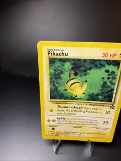 Pikachu #27 Black Star Promo Pokemon TCG Vintage Pokemon Card Creased MP-HP - Image 5